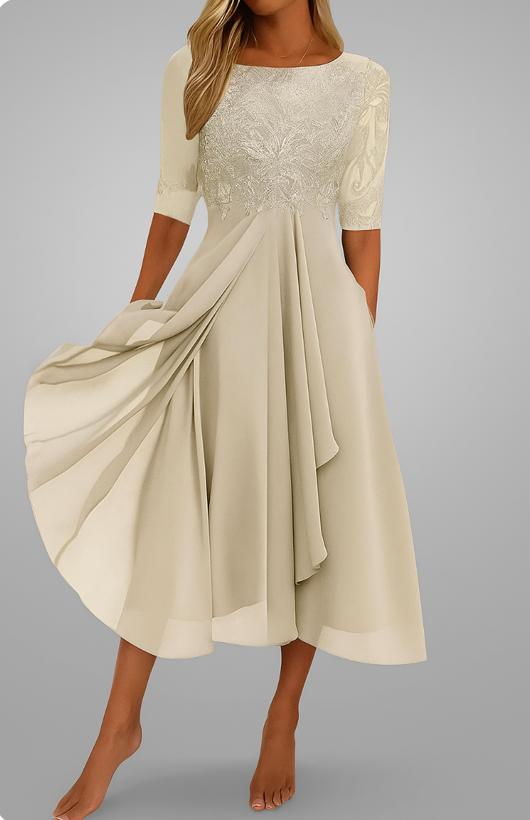 Alessandra™ | Chic Chiffon Dress