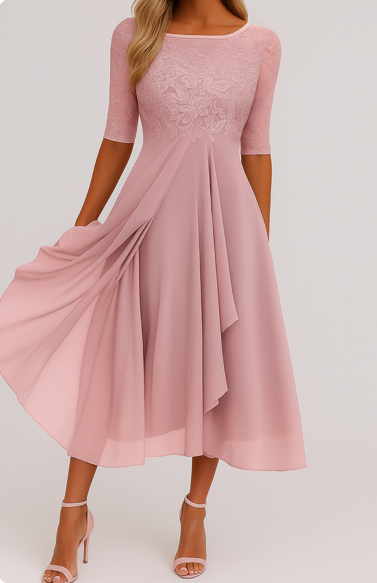 Alessandra™ | Chic Chiffon Dress