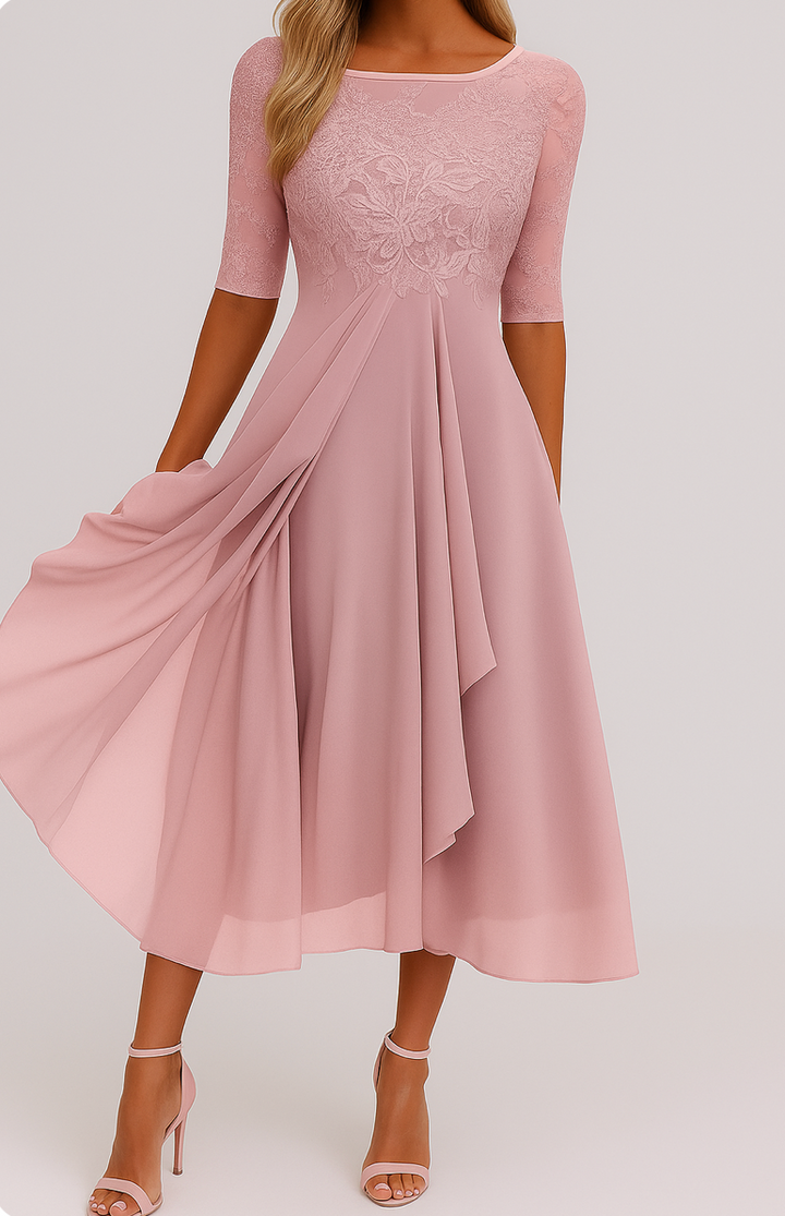 Alessandra™ | Chic Chiffon Dress