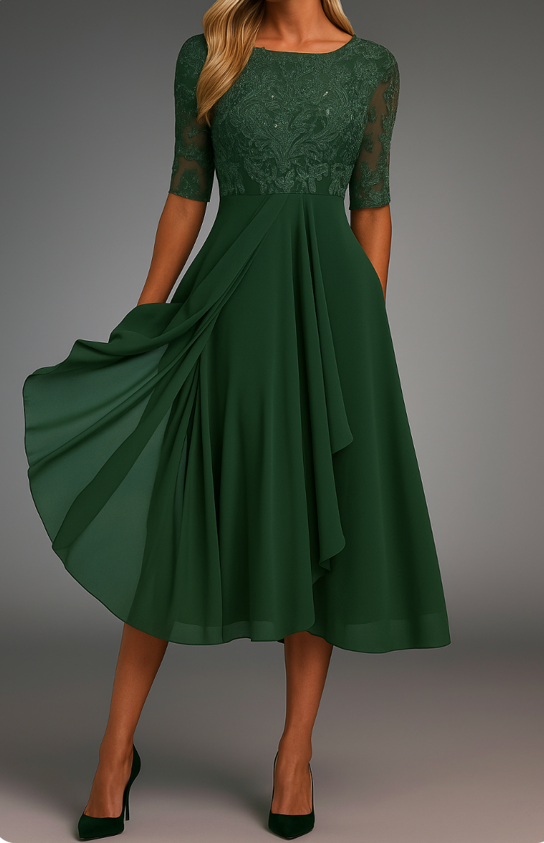 Alessandra™ | Chic Chiffon Dress